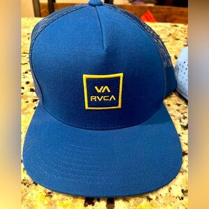 Rvca trucker hat.